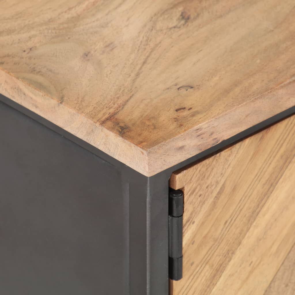 vidaXL Coffee Table 35.4"x19.7"x13.8" Solid Acacia Wood-1