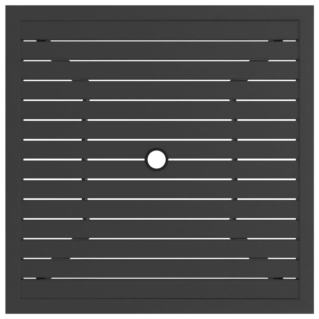 vidaXL Outdoor Dining Table Patio Table Porch Deck Garden Furniture Steel-9