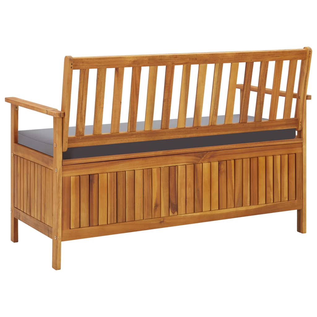 vidaXL Outdoor Storage Bench Deck Box for Patio Furniture Solid Wood Acacia-34