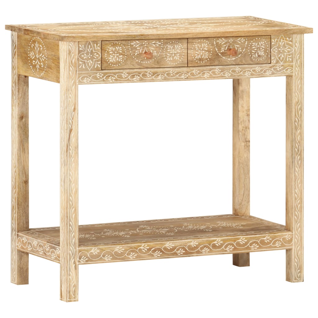 vidaXL Console Table 31.5"x13.8"x29.1" Solid Mango Wood-0