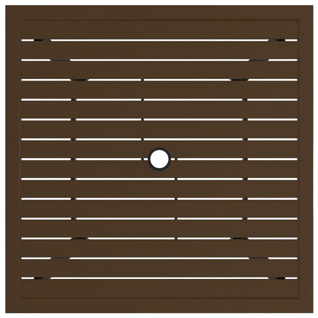 vidaXL Outdoor Dining Table Patio Table Porch Deck Garden Furniture Steel-4