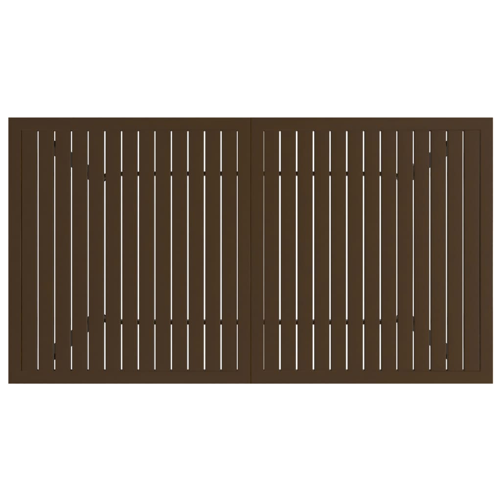 vidaXL Outdoor Dining Table Patio Table Porch Deck Garden Furniture Steel-20