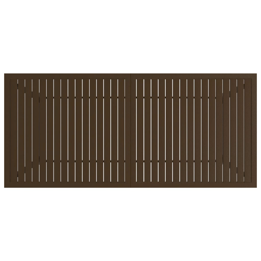 vidaXL Outdoor Dining Table Patio Table Porch Deck Garden Furniture Steel-26