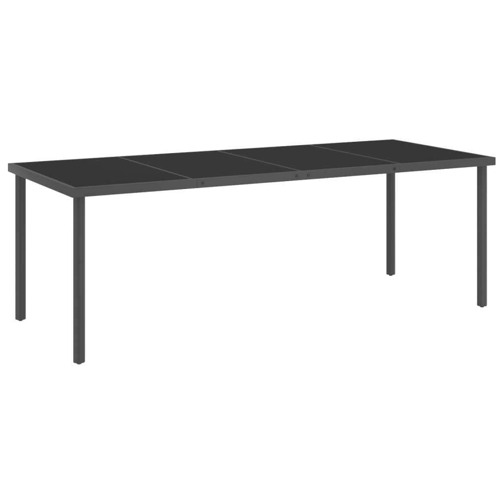 vidaXL Patio Dining Table Anthracite Table 66.9"x66.9"x28.3"/86.6"x35.4"x29.5"-0