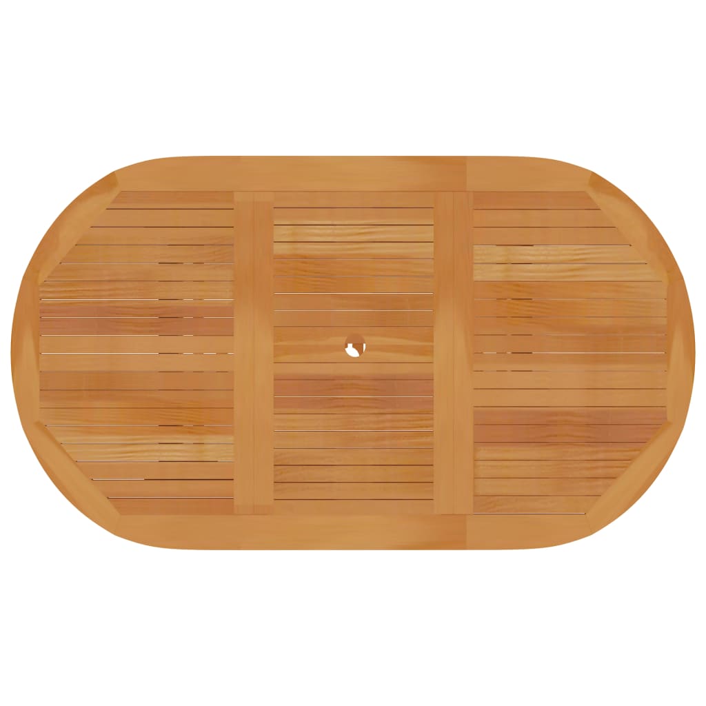 vidaXL Patio Table 59.1"x35.4"x29.5" Solid Teak Wood-3