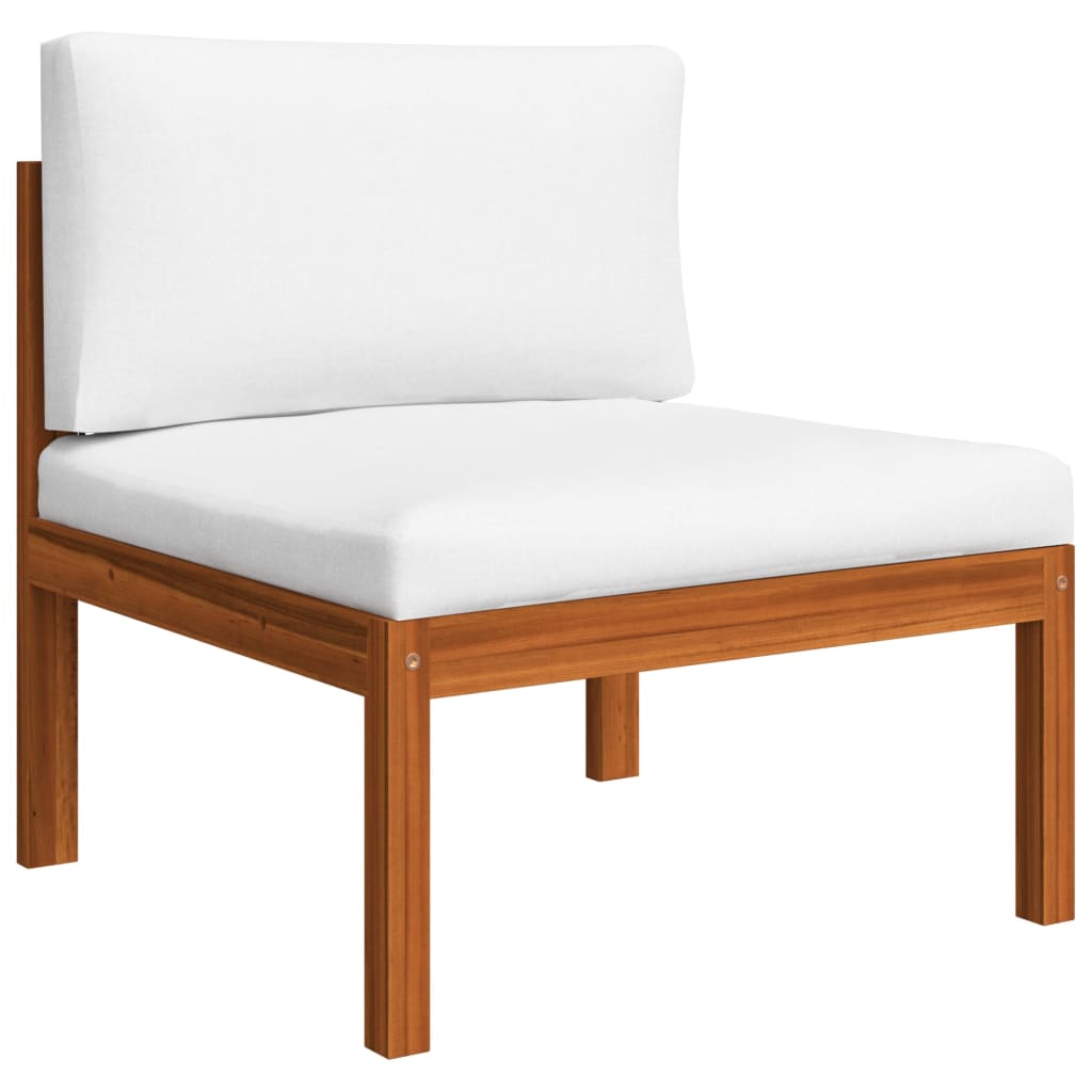 vidaXL 2 Piece Patio Lounge Set with Cushions Solid Acacia Wood-2