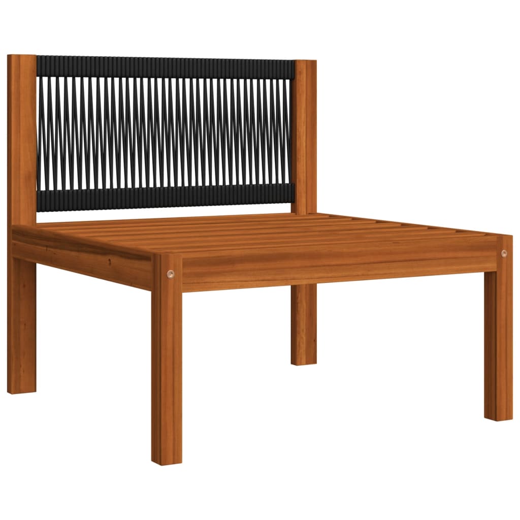 vidaXL 2 Piece Patio Lounge Set with Cushions Solid Acacia Wood-4