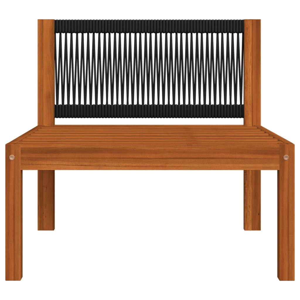 vidaXL 2 Piece Patio Lounge Set with Cushions Solid Acacia Wood-5