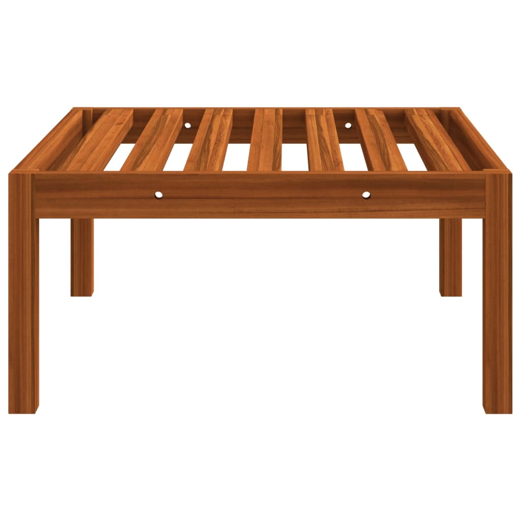 vidaXL Patio Footstool with Cushion Solid Acacia Wood-2