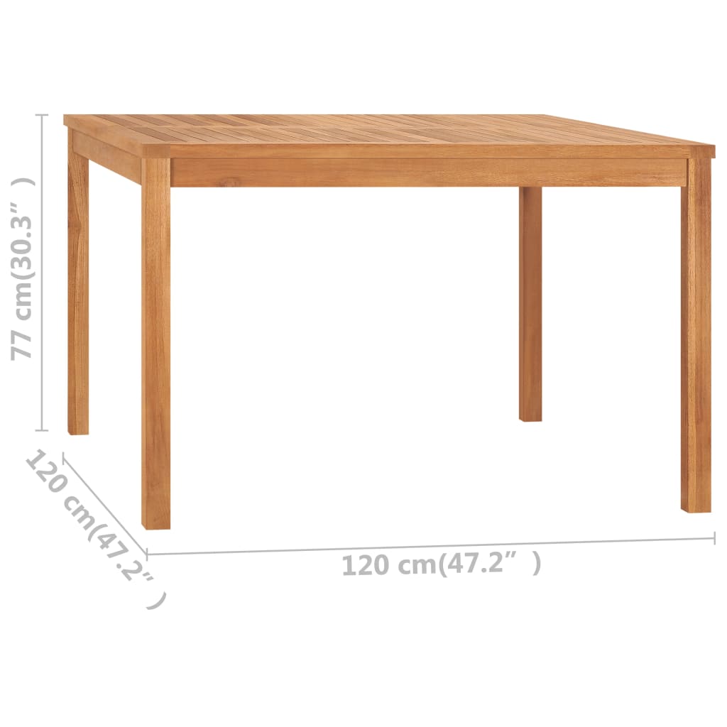 vidaXL Outdoor Dining Table Patio Table Garden Porch Furniture Solid Teak Wood-39