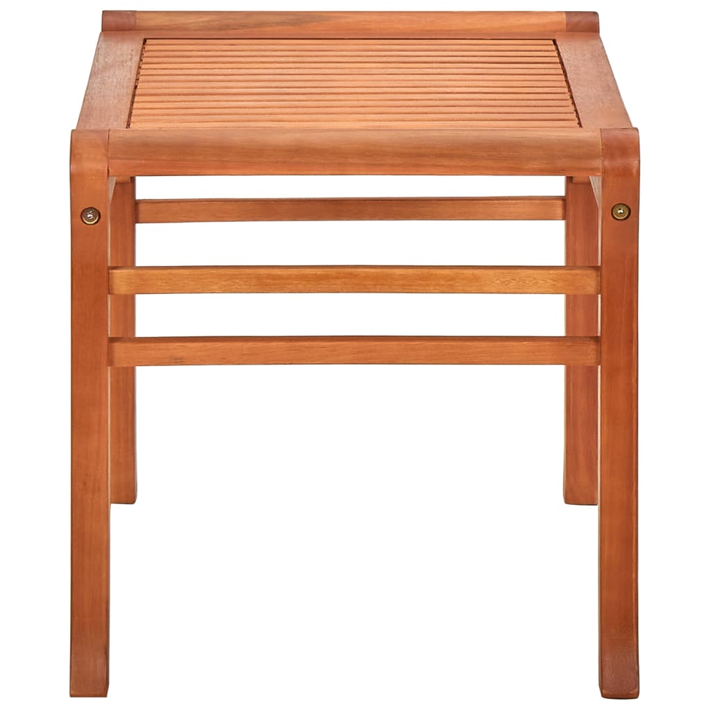 vidaXL Outdoor Patio Bench Park Bench with Wooden Frame Solid Wood Eucalyptus-4