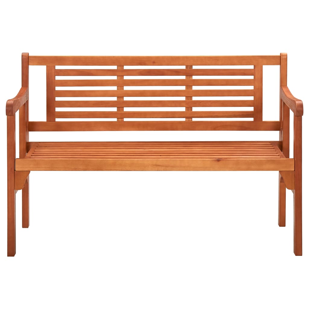 vidaXL Foldable Patio Bench 47.2" Solid Eucalyptus Wood-3
