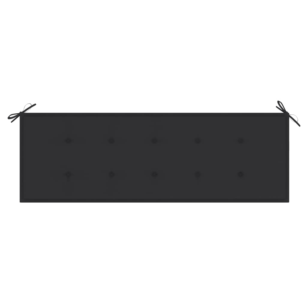 vidaXL Outdoor Patio Bench Garden Park Bench with Cushion Solid Wood Acacia-78