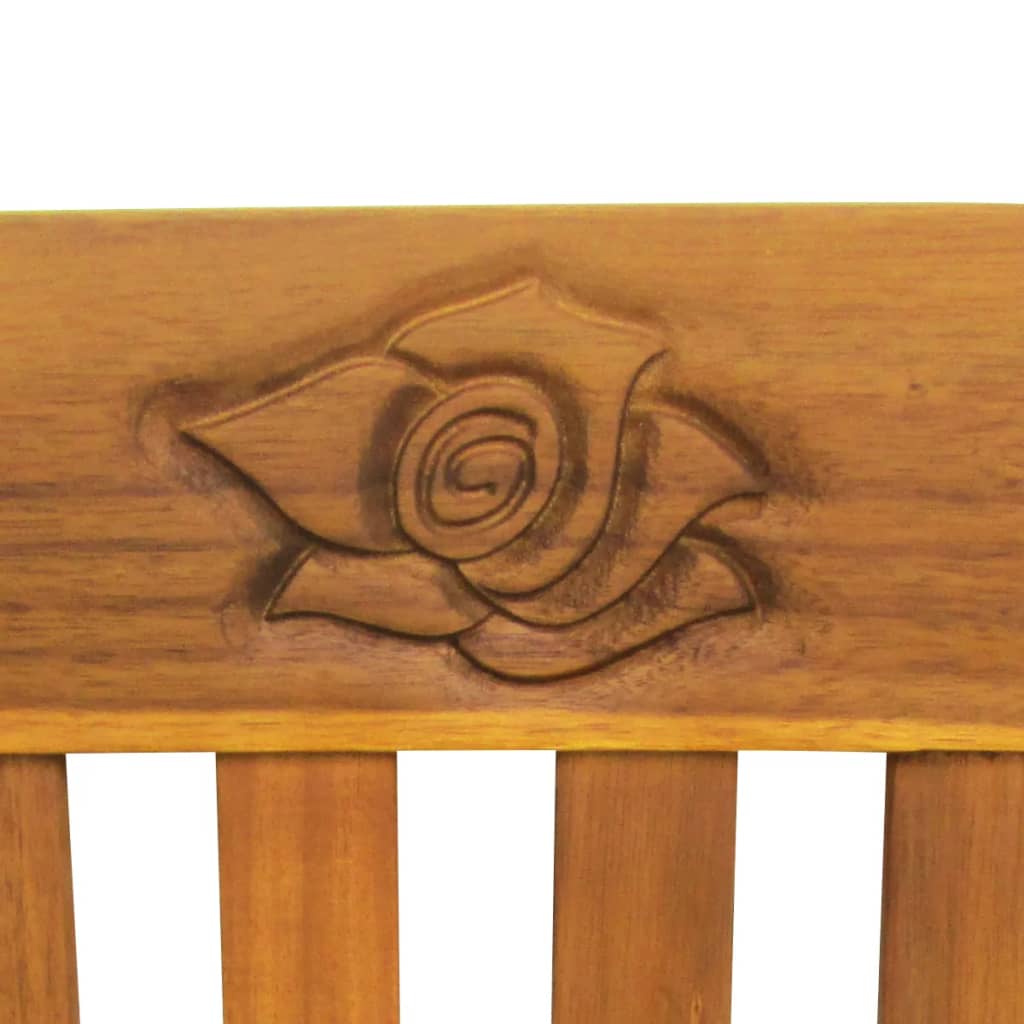 vidaXL Outdoor Patio Bench Garden Park Bench with Cushion Solid Wood Acacia-68