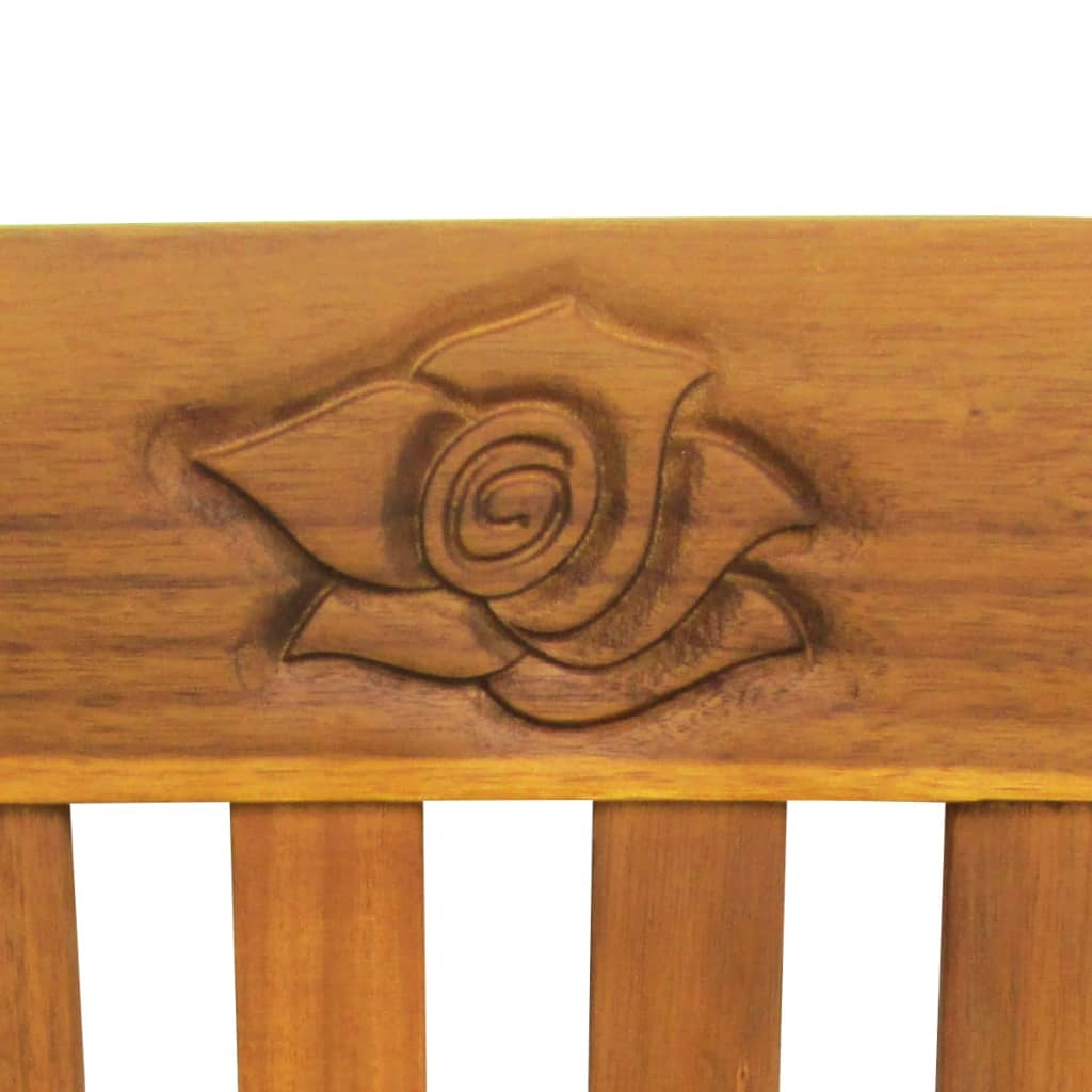 vidaXL Outdoor Patio Bench Garden Park Bench with Cushion Solid Wood Acacia-15