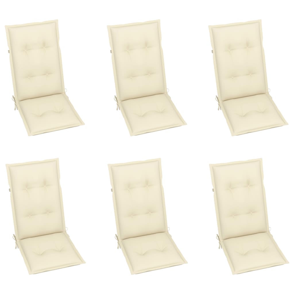 vidaXL Outdoor Recliner Chairs Patio Chair with Cushions Solid Wood Acacia-28