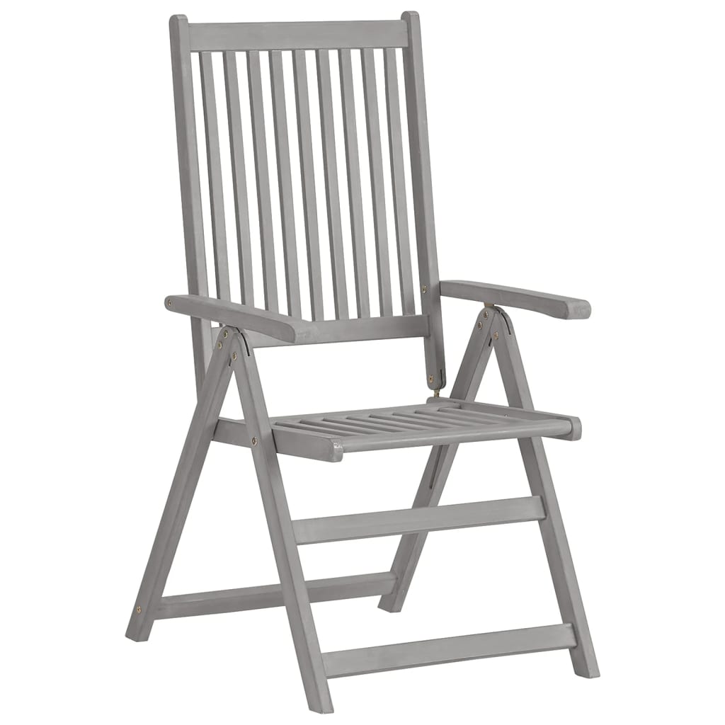 vidaXL Outdoor Recliner Chairs Patio Chair with Cushions Solid Wood Acacia-88