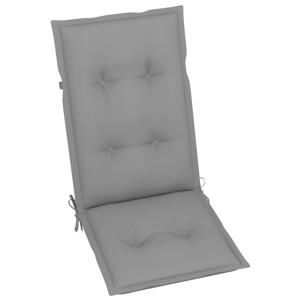 vidaXL Outdoor Recliner Chairs Patio Chair with Cushions Solid Wood Acacia-74