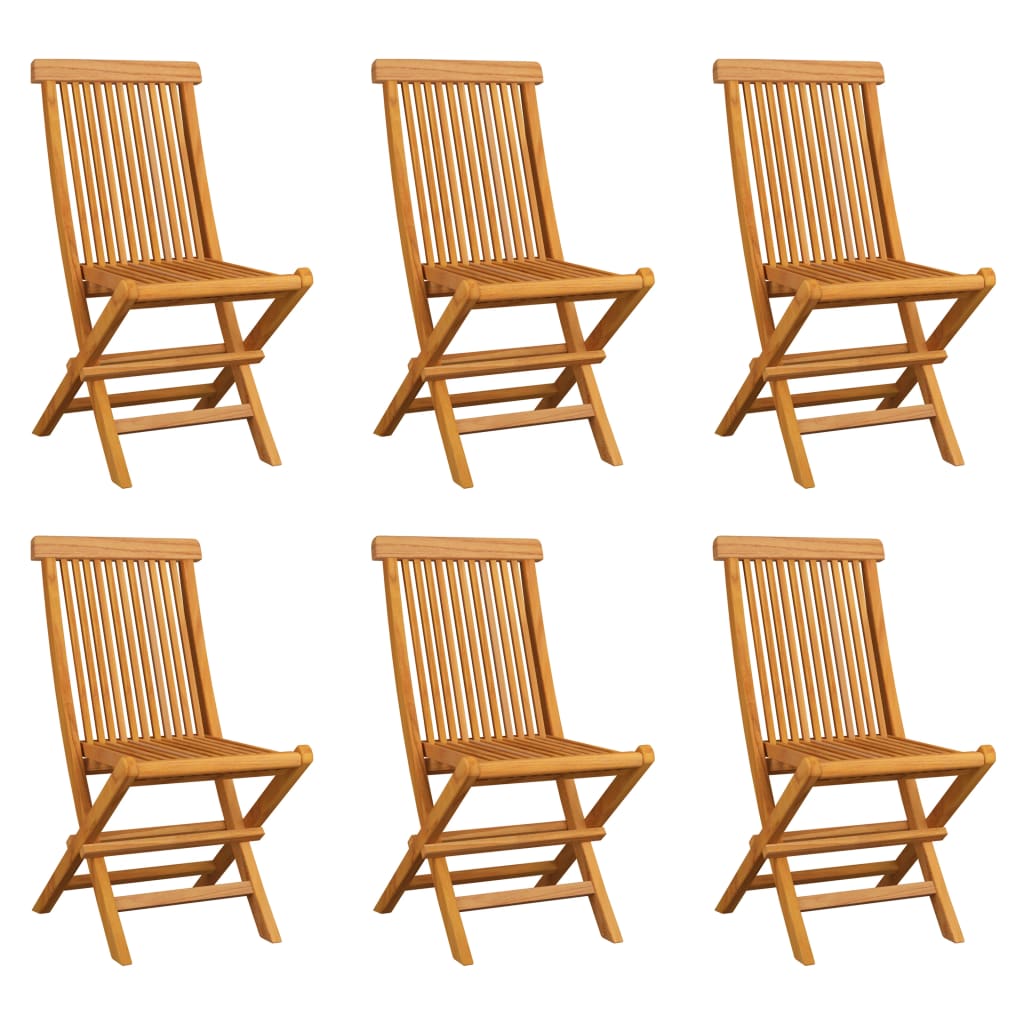 vidaXL Patio Folding Chairs Outdoor Garden Camping Lawn Chair Solid Wood Teak-2