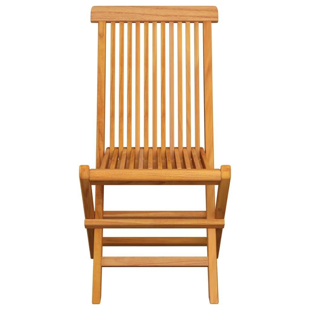 vidaXL Patio Folding Chairs Outdoor Garden Camping Lawn Chair Solid Wood Teak-14
