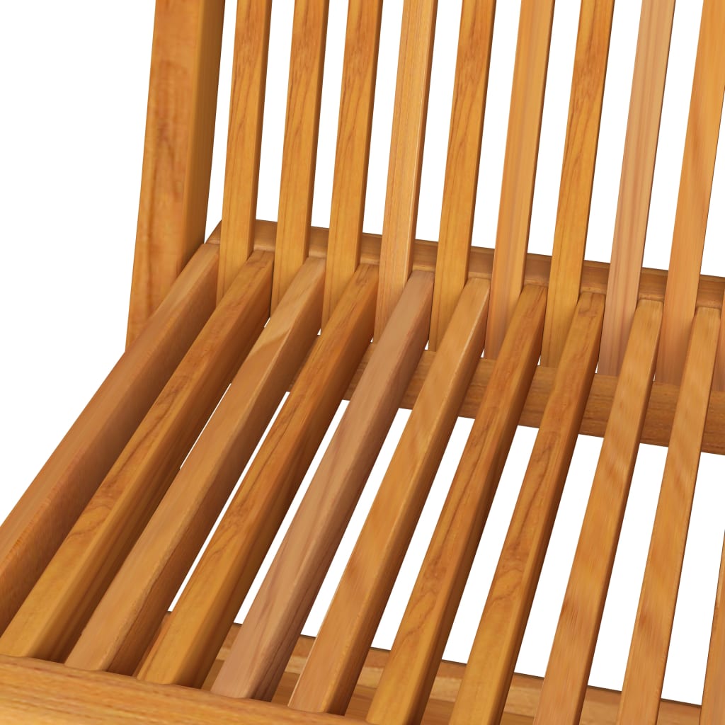 vidaXL Patio Folding Chairs Outdoor Garden Camping Lawn Chair Solid Wood Teak-17
