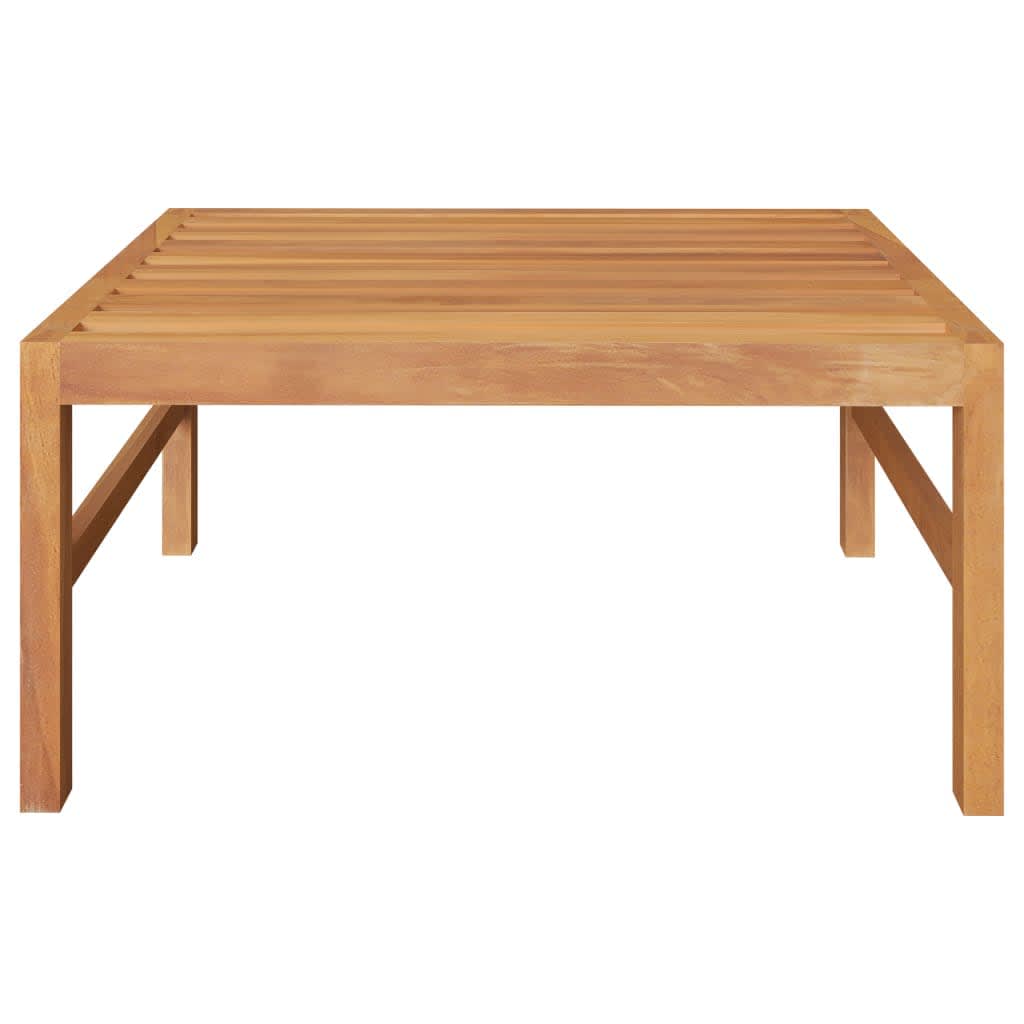 vidaXL 3 Piece Patio Lounge Set with Dark Gray Cushions Teak Wood-5