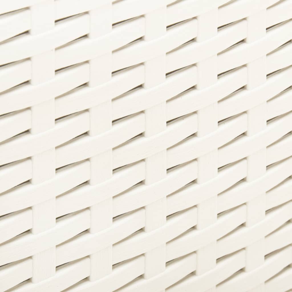 vidaXL Patio Table White 20.9"x20.9"x15.7" Plastic-1