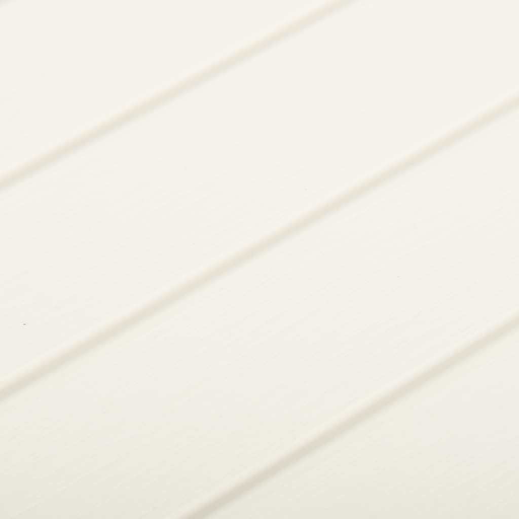 vidaXL Patio Table White 20.9"x20.9"x15.7" Plastic-2