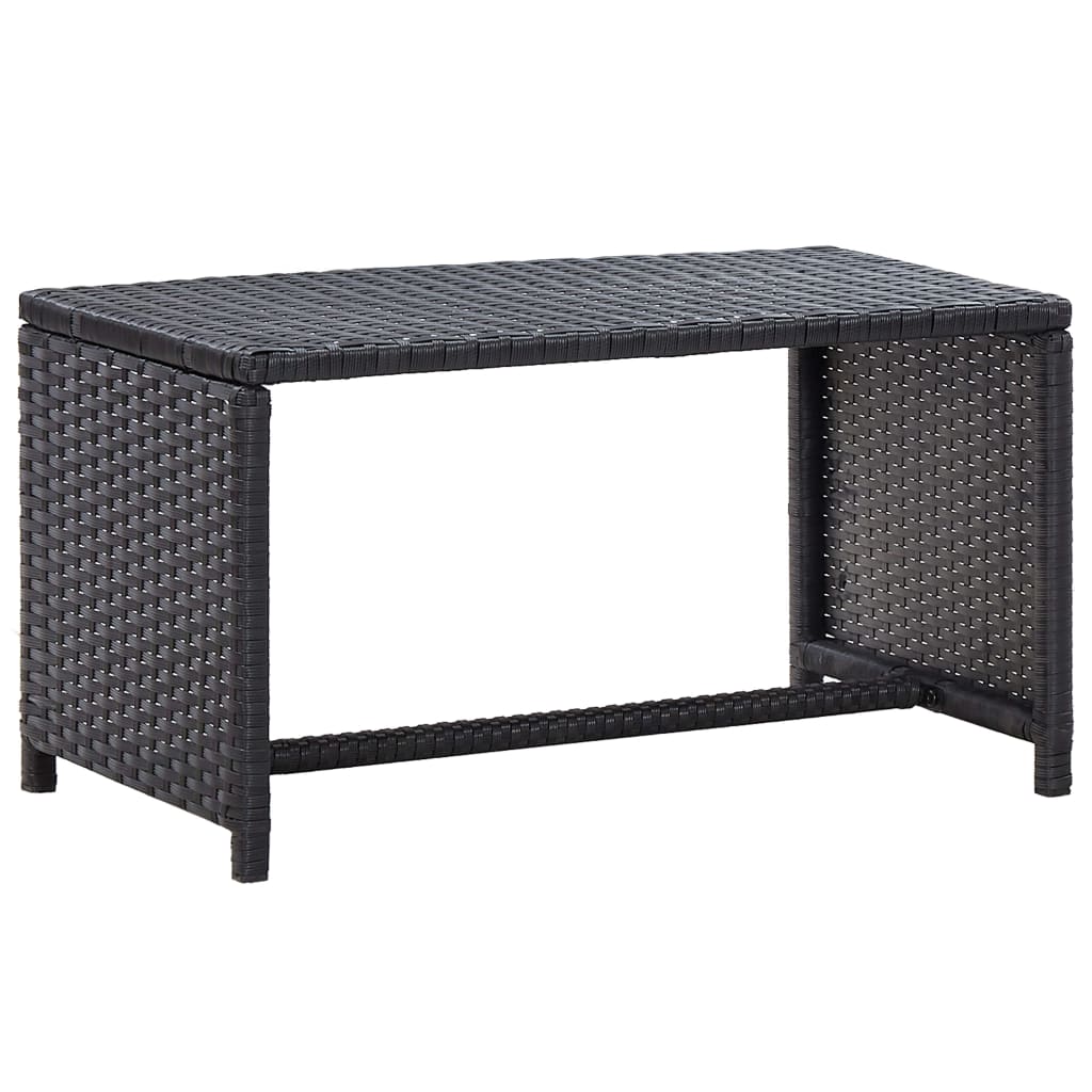 vidaXL Coffee Table End Table Lounge Sofa Table Outdoor Furniture Poly Rattan-0
