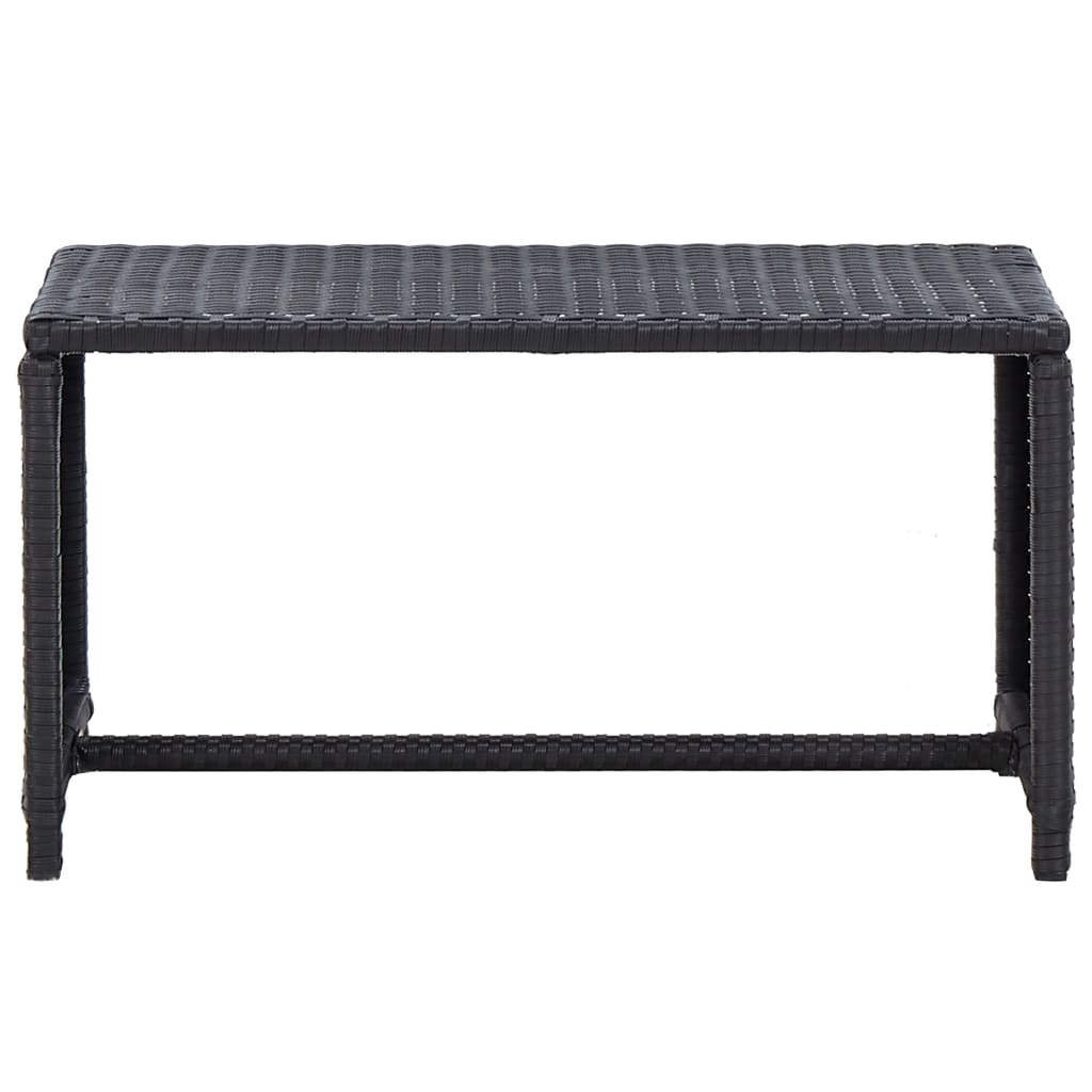 vidaXL Coffee Table End Table Lounge Sofa Table Outdoor Furniture Poly Rattan-3