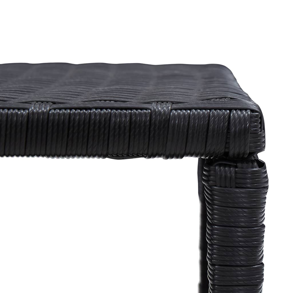 vidaXL Coffee Table End Table Lounge Sofa Table Outdoor Furniture Poly Rattan-8