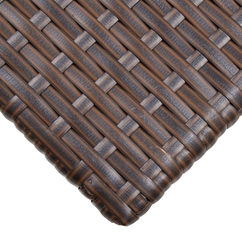 vidaXL Coffee Table End Table Lounge Sofa Table Outdoor Furniture Poly Rattan-16