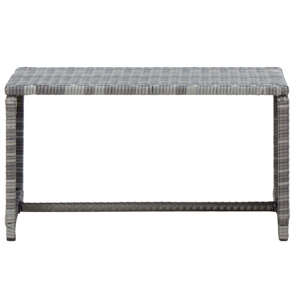 vidaXL Coffee Table End Table Lounge Sofa Table Outdoor Furniture Poly Rattan-19
