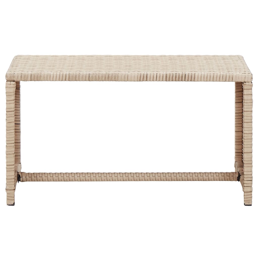 vidaXL Coffee Table End Table Lounge Sofa Table Outdoor Furniture Poly Rattan-2