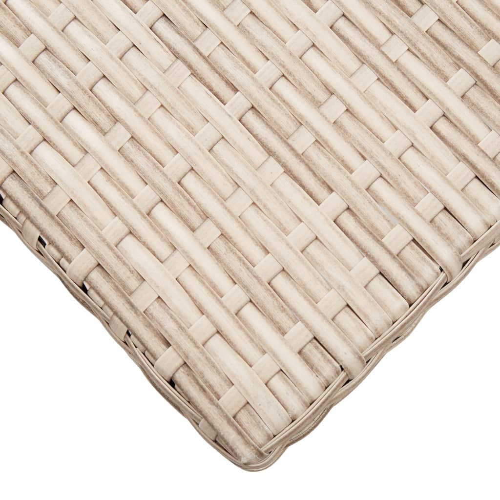 vidaXL Coffee Table End Table Lounge Sofa Table Outdoor Furniture Poly Rattan-24