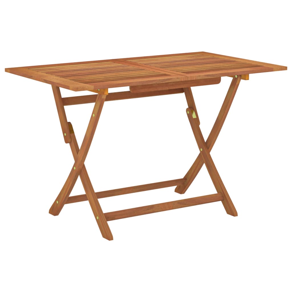 vidaXL Outdoor Dining Table Folding Garden Patio Table Solid Eucalyptus Wood-13