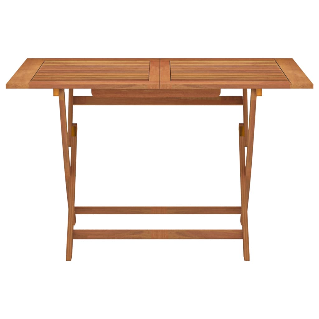 vidaXL Outdoor Dining Table Folding Garden Patio Table Solid Eucalyptus Wood-19