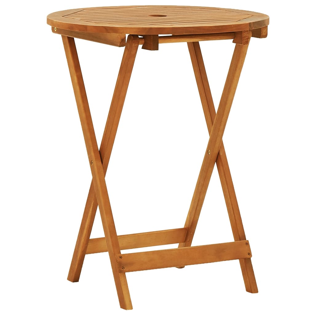 vidaXL Outdoor Dining Table Folding Garden Patio Table Solid Eucalyptus Wood-18