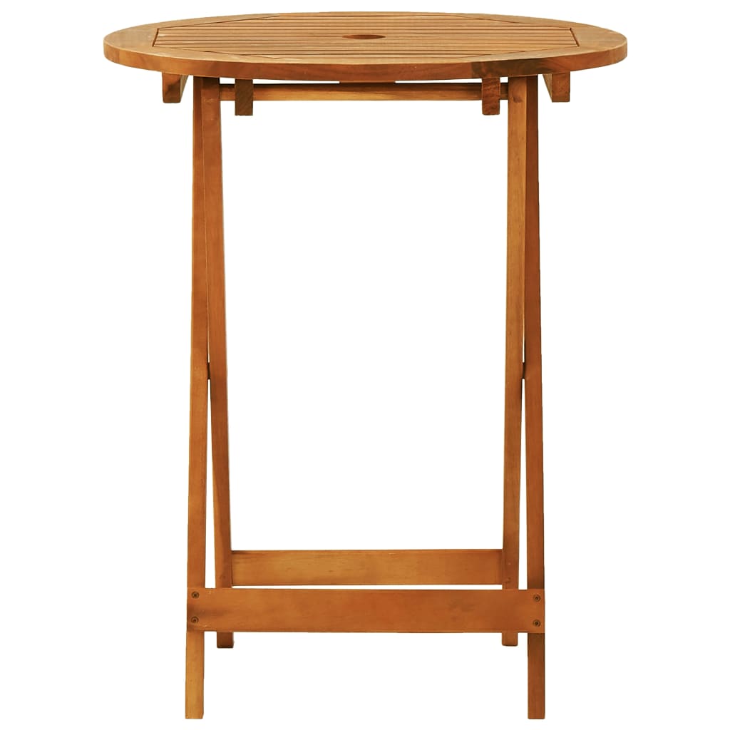vidaXL Outdoor Dining Table Folding Garden Patio Table Solid Eucalyptus Wood-27