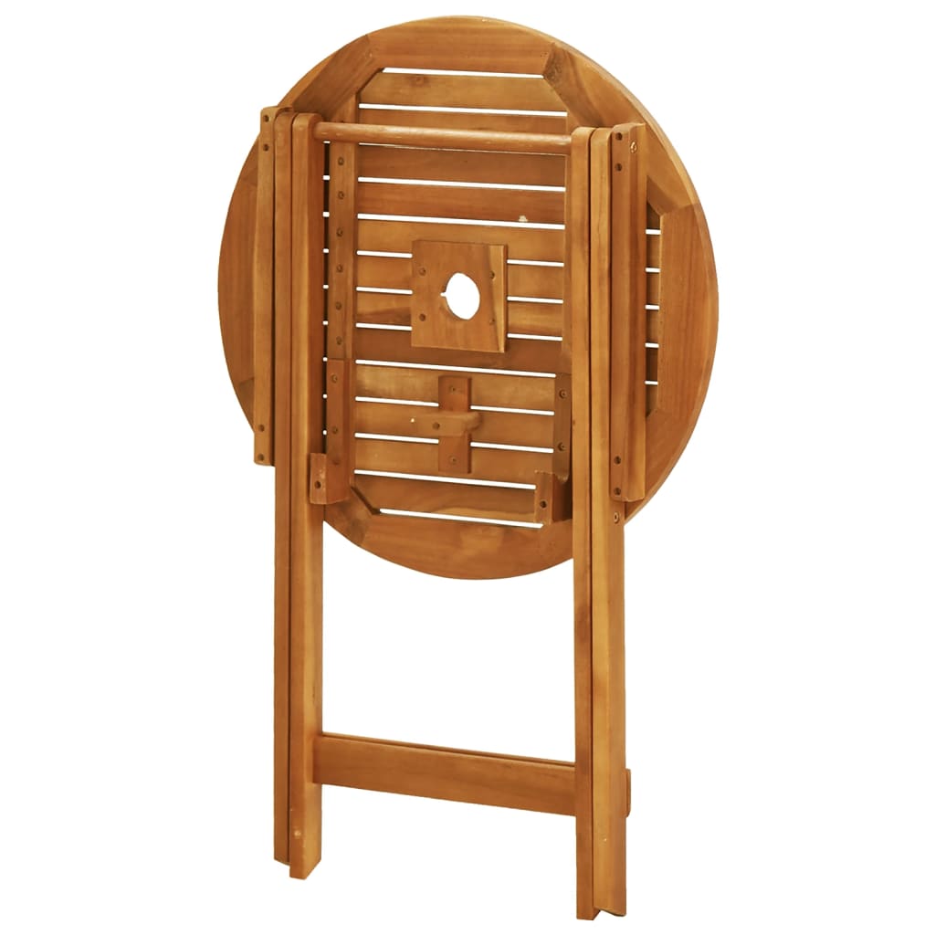 vidaXL Outdoor Dining Table Folding Garden Patio Table Solid Eucalyptus Wood-7