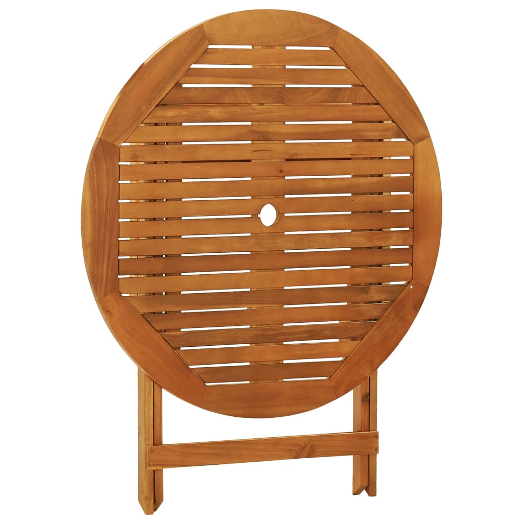 vidaXL Outdoor Dining Table Folding Garden Patio Table Solid Eucalyptus Wood-17