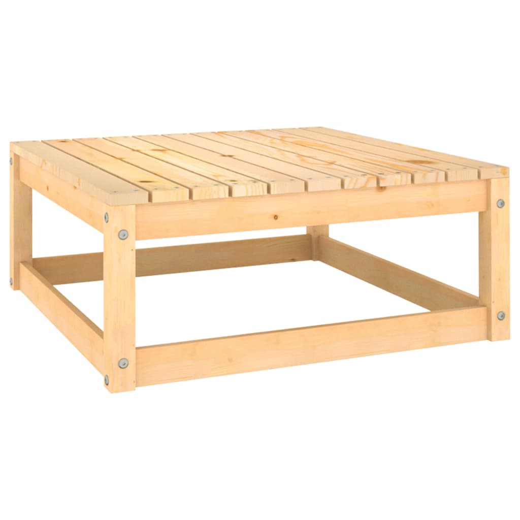 vidaXL 3 Piece Patio Lounge Set with Cushions Solid Wood Pine-9