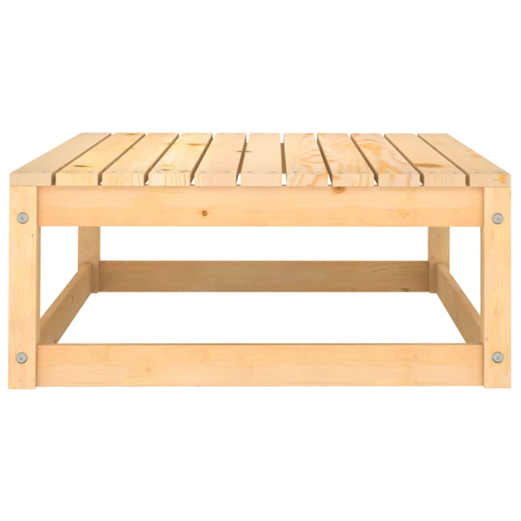 vidaXL 3 Piece Patio Lounge Set with Cushions Solid Wood Pine-10