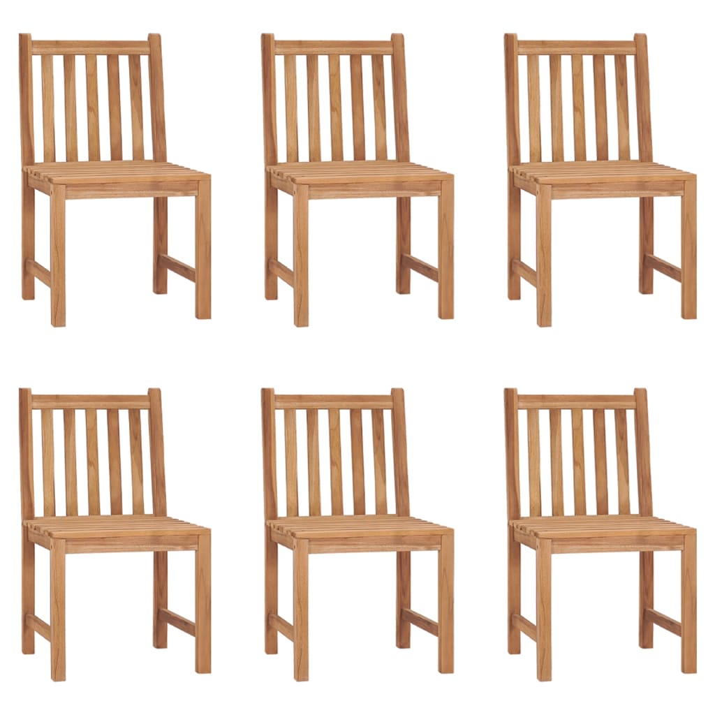 vidaXL 2/4/6/8x Solid Wood Teak Patio Chairs Garden Outdoor Balcony Lounge-12