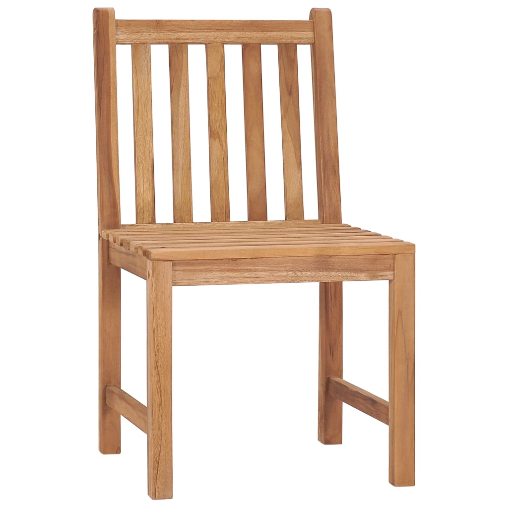 vidaXL 1/2/4/6/8x Solid Wood Teak Patio Chairs with Cushions Multi Colors-17