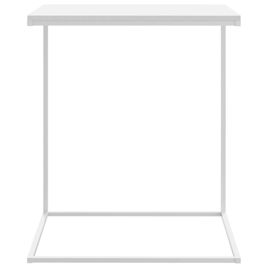vidaXL Side Table White 21.7"x13.8"x26" Engineered Wood-1