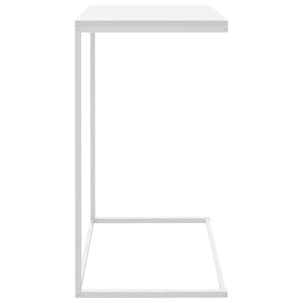 vidaXL Side Table White 21.7"x13.8"x26" Engineered Wood-2