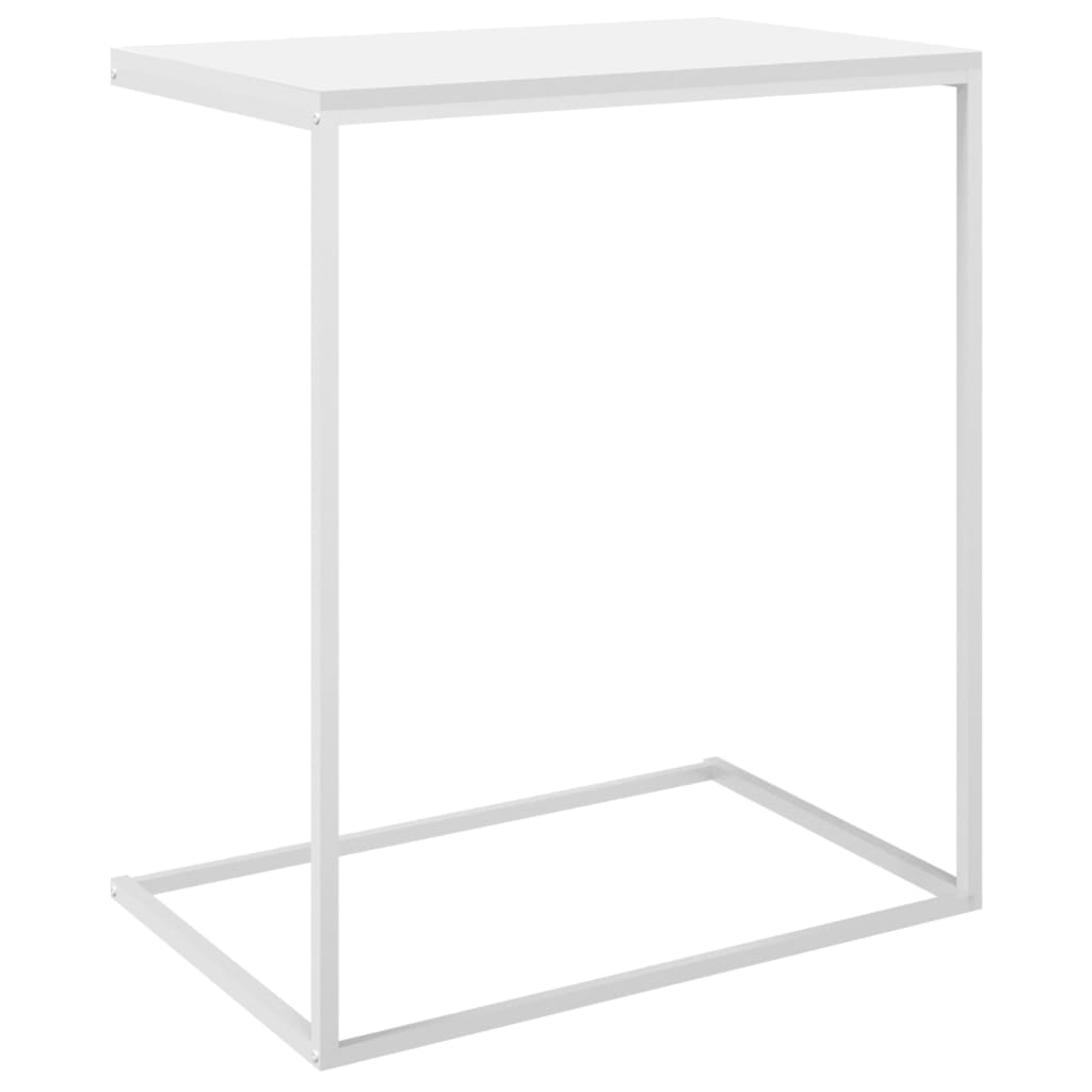 vidaXL Side Table White 21.7"x13.8"x26" Engineered Wood-3