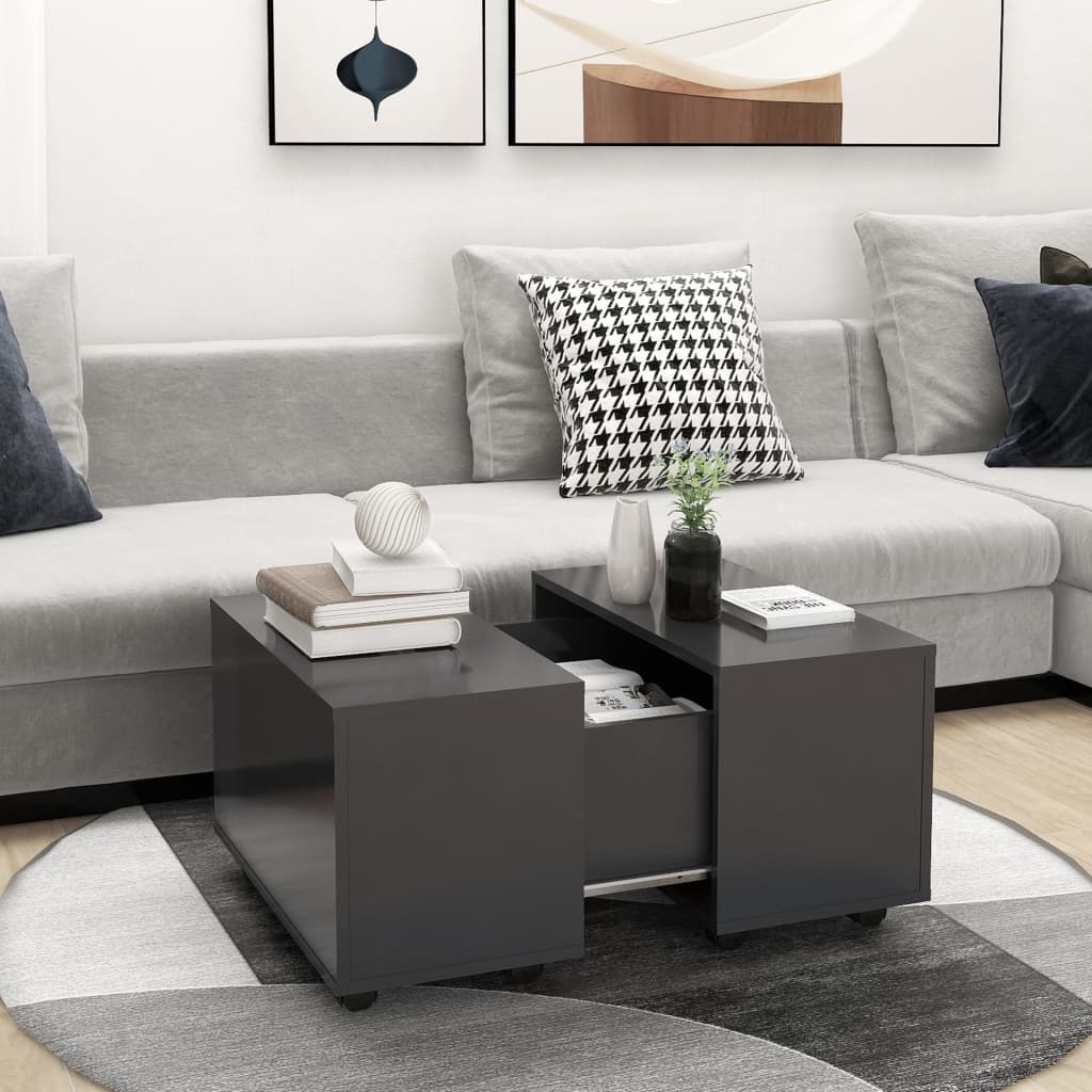 vidaXL Coffee Table End Table Sofa Table Living Room Furniture Engineered Wood-16