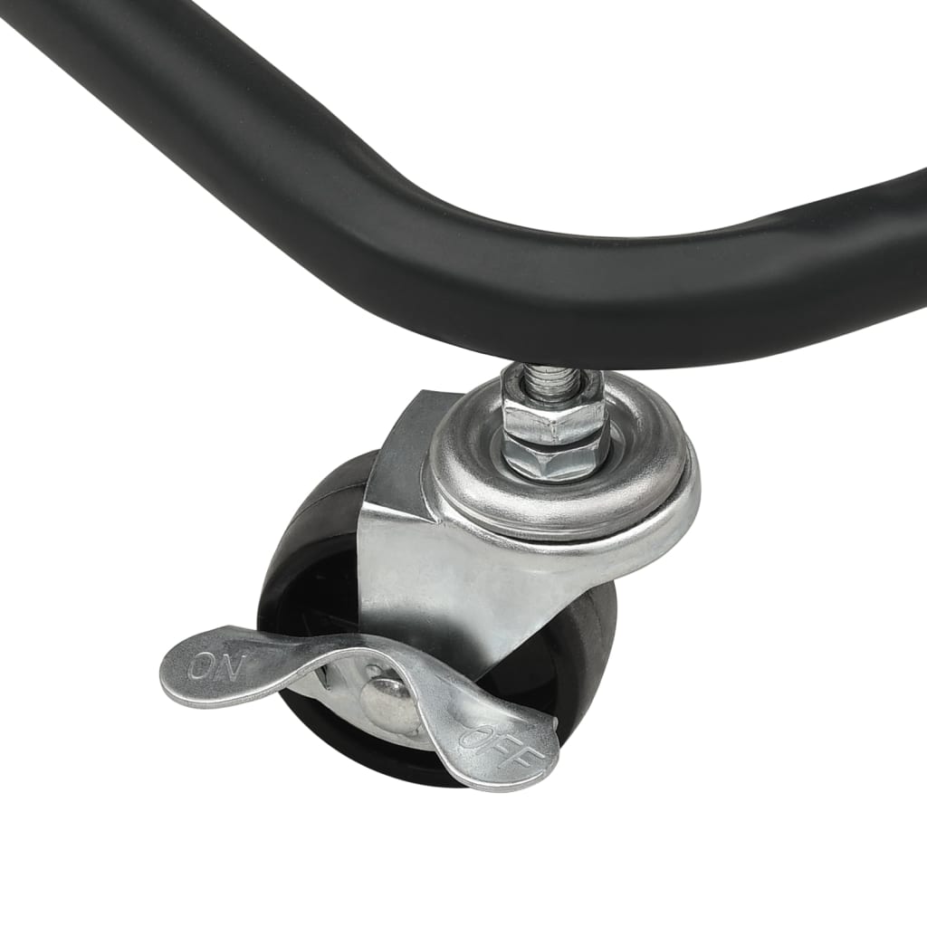 vidaXL 3-Tier Kitchen Trolley Rolling Storage Cart with Wheels Iron and ABS-27